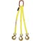 Hsi Three Leg Nylon Bridle Slng, Two Ply, 2 in Web Width, 4ft L, Oblong Link to Hook, 18,000lb TOS-EE2-802-04 - alternate 1